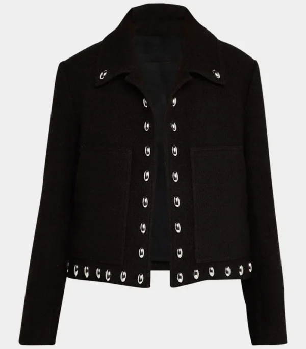 9-1-1 S09 May Grant Black Studded Jacket