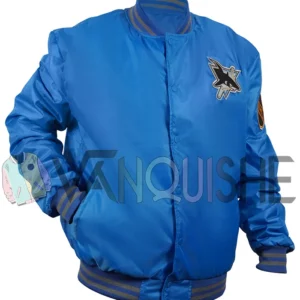 90s San Jose Sharks Blue Starter Jacket right