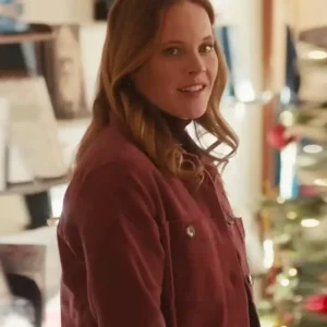 A Cherry Pie Christmas Katie Leclerc Corduroy Jacket Back