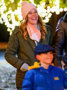 A Cherry Pie Christmas Katie Leclerc Green Hooded Jacket