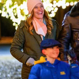 A Cherry Pie Christmas Katie Leclerc Green Hooded Jacket