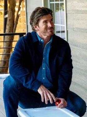 A Christmas Prayer Christopher Russell Blue Wool Jacket