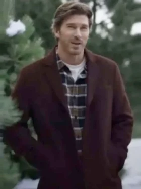 A Christmas Prayer Christopher Russell Brown Wool Coat Side