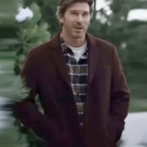 A Christmas Prayer Christopher Russell Brown Wool Coat Side