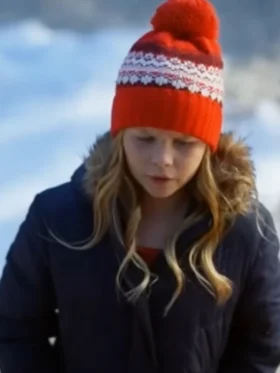 A Christmas Prayer Madeleine Cox Blue Puffer Jacket