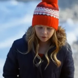 A Christmas Prayer Madeleine Cox Blue Puffer Jacket