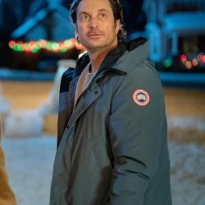 A Merry Little Ex-Mas Oliver Hudson Hooded Jacket Back