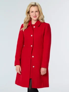 A Newport Christmas Ginna Claire Mason Red Coat Side