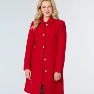 A Newport Christmas Ginna Claire Mason Red Coat Side