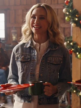 A Royal Montana Christmas Fiona Gubelmann Denim Jacket Side