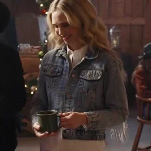 A Royal Montana Christmas Fiona Gubelmann Denim Jacket Back