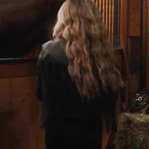 A Royal Montana Christmas Fiona Gubelmann Fringe Leather Jacket