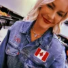 AEW All Out Renee Paquette Blue Denim Jacket