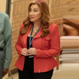 Abbott Elementary S05 Lisa Ann Walter Biker Jacket