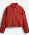 Abbott Elementary S05 Matthew Law Red Cotton Jacket