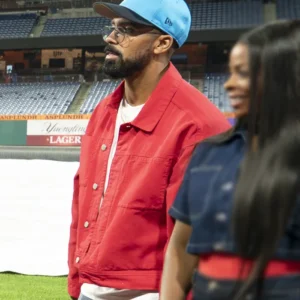 Abbott Elementary S05 Matthew Law Red Jacket Front