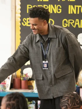 Abbott Elementary S05 Zack Fox Suede Leather Jacket