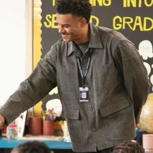 Abbott Elementary S05 Zack Fox Suede Leather Jacket