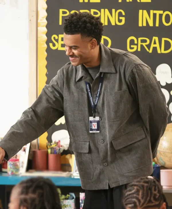 Abbott Elementary S05 Zack Fox Suede Leather Jacket