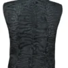 Alex Black Persian Lamb Fur Waistcoat Vest Back