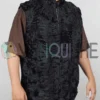 Alex Black Persian Lamb Fur Waistcoat Vest right