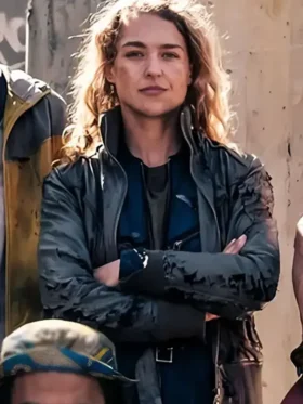 Alex Street Trash Black Leather Jacket