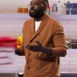 Alex Vs America S05 Eric Adjepong Brown Wool Jacket