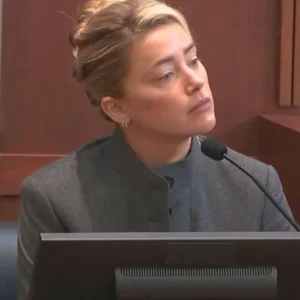 Amber Heard Austin Powers Suit Closer