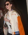 Anne Hathaway Knicks Jacket