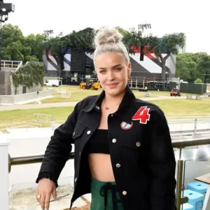 Anne Marie Black Jacket Front Look