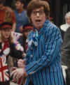 Austin Powers Blue Striped Plaid Suit