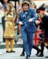 Austin Powers Blue Striped Plaid Suit Front