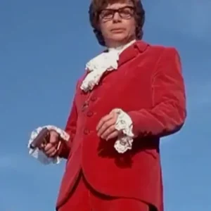 Austin Powers Red Suit Look