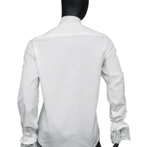 Austin Powers White Ruffle Shirt Back