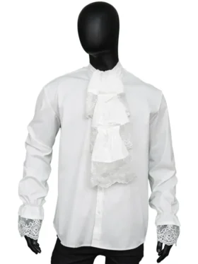 Austin Powers White Ruffle Shirt Front