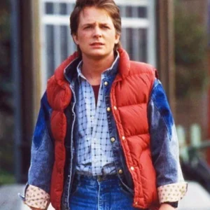 Back To The Future Marty Mcfly Red Vest Side