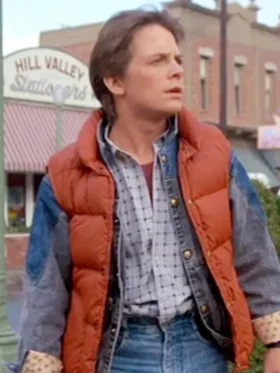 Back To The Future Marty Mcfly Red Vest