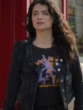 Bad Sisters S2 Eve Hewson Denim Jacket Front Look