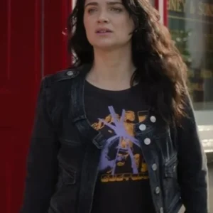 Bad Sisters S2 Eve Hewson Denim Jacket Front Look