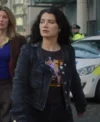 Bad Sisters S2 Eve Hewson Denim Jacket Front Look