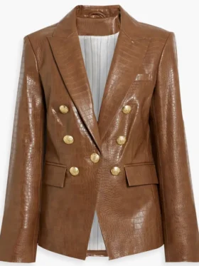 Beyond the Gates Arielle Prepetit Leather Blazer