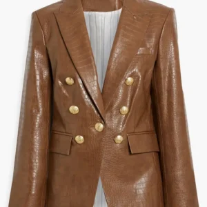 Beyond the Gates Arielle Prepetit Leather Blazer