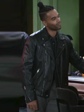 Beyond the Gates David Lami Friebe Black Leather Jacket Front