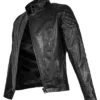 Big Boss MGSV Leather Jacket Back