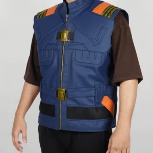 Black Panther Erik Killmonger Leather Vest