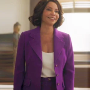 Boston Blue S01 Gloria Reuben Purple Blazer Font