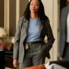 Boston Blue S01 Lena Silver Grey Suit Side