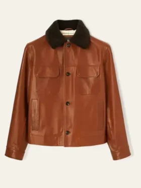 Brad Pitt Art Exhibit LA Jacket Front look