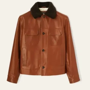 Brad Pitt Art Exhibit LA Jacket Front look