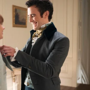 Bridgerton S03 Luke Thompson Grey Trench Coat